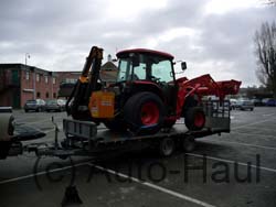 Tractor delivery to a football club