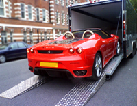 Ferrari 430 Spider being loaded with ease